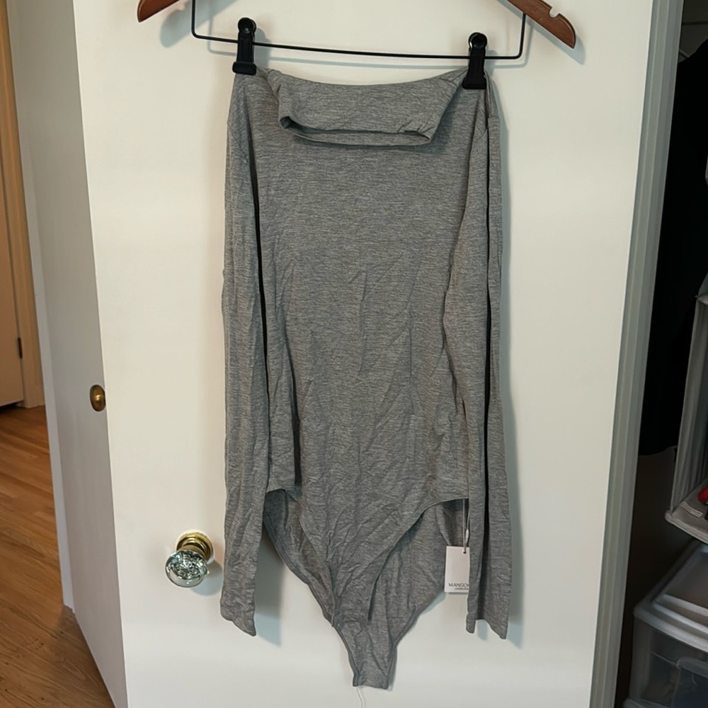 Gray Turtleneck bodysuit NWT